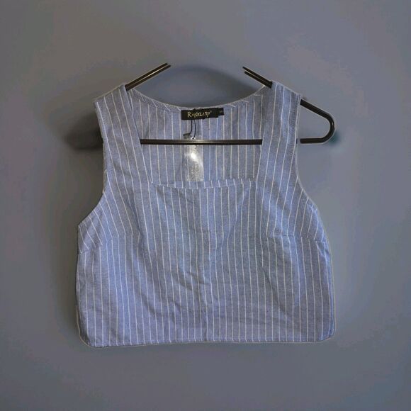 ROY LAMP NWT BLUE WHT WHITE STRIPE SET SIZE WOMENS S SMALL - Picture 3 of 9